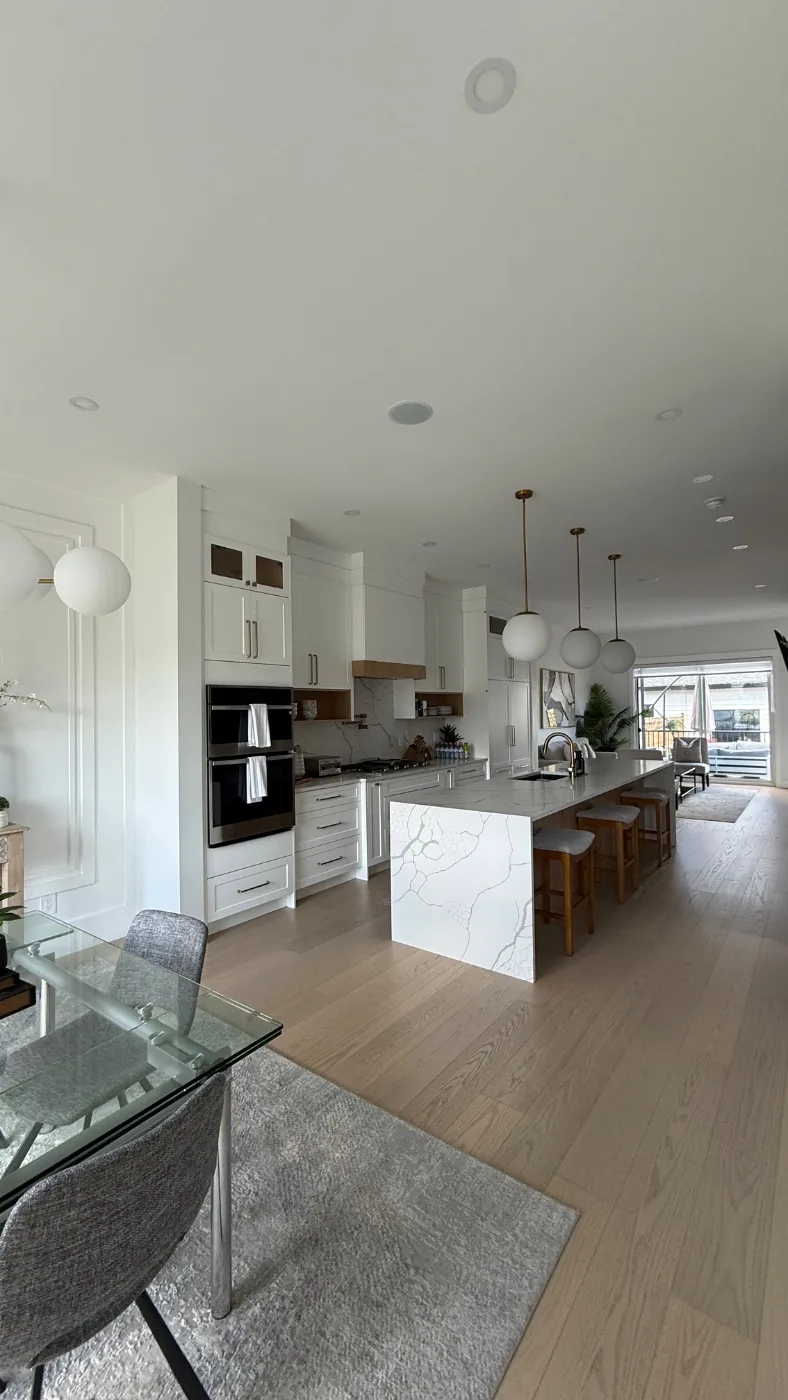Airbnb kitchen after a deep clean in Calgary