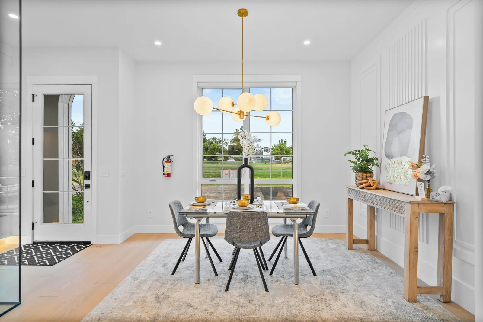 Dining room set and cleaned before check-in